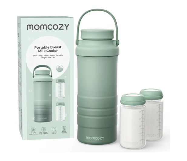 MOMCOZY Chłodziarka do mleka CM01, przenośna, 650ML, zielona - 1595017 - zdjęcie